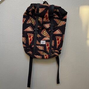 Herschel Supply Company Black and Red Pizza Backpack